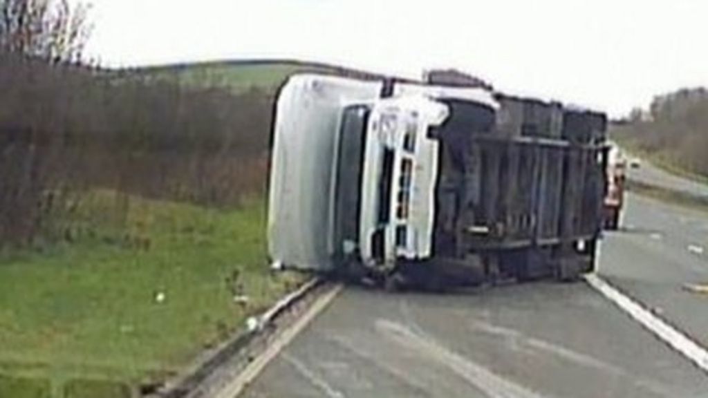 Driver filmed swerving on M6 before 'spectacular' crash