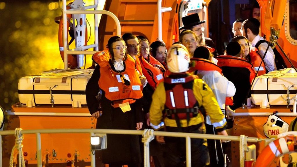 Sea rescue aided by mobile phone lights