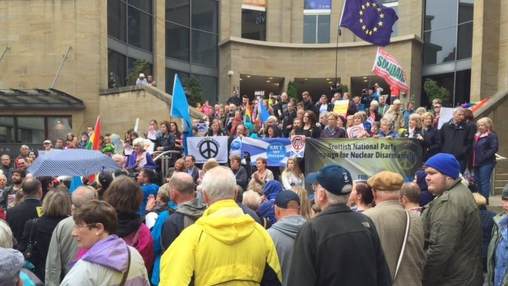 Thousands attend Trident protests across Scotland