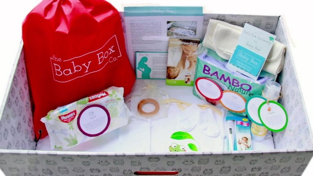 First UK hospital gives baby boxes to parents BBC News