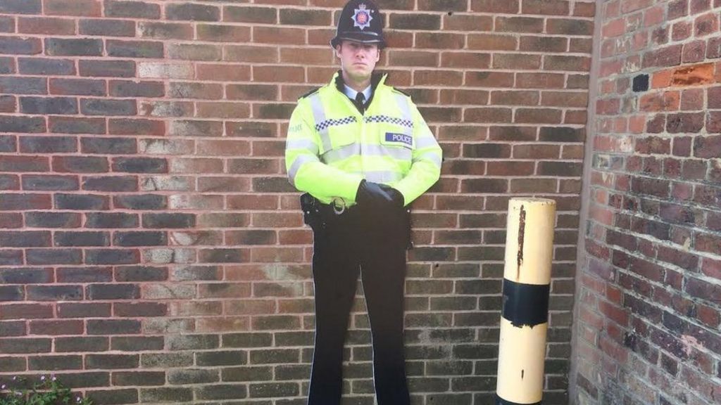 Cardboard prison police 'a bit silly'