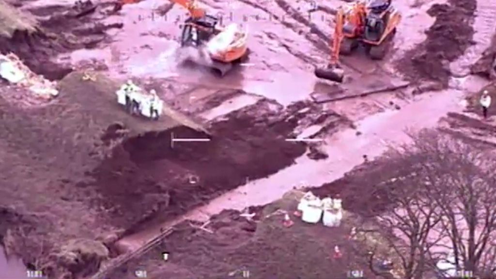 VIDEO: Aerial footage of Lancashire flooding