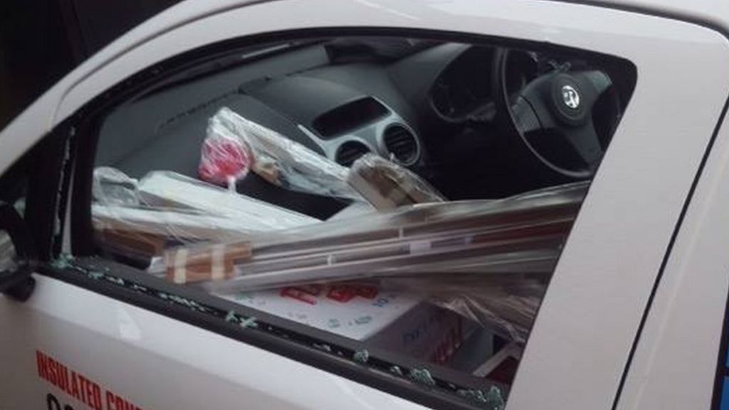 Police are investigating the theft of work tools in Lisburn