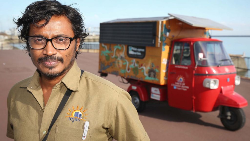 Solar tuk-tuk arrives in UK after road trip from India