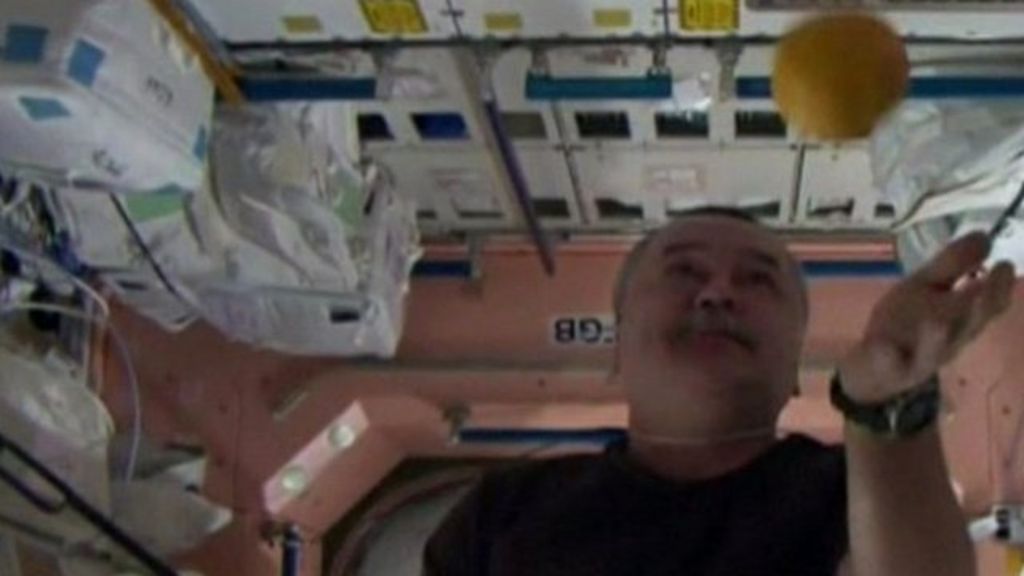 VIDEO: Juggling fruit in space for science