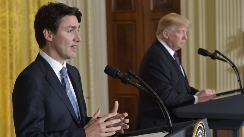 Trudeau 'won't lecture Trump on refugees'