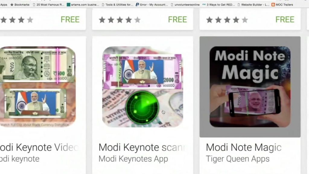 Indian app firms cash in on Modi's rupee note switch