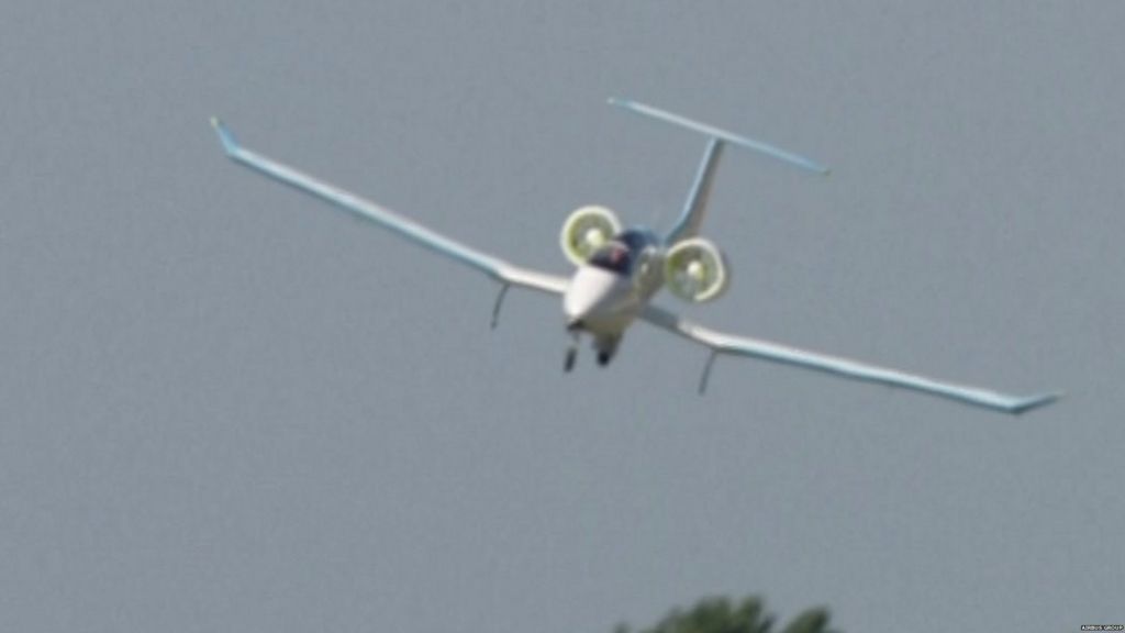 VIDEO: 'Electric plane' crosses Channel