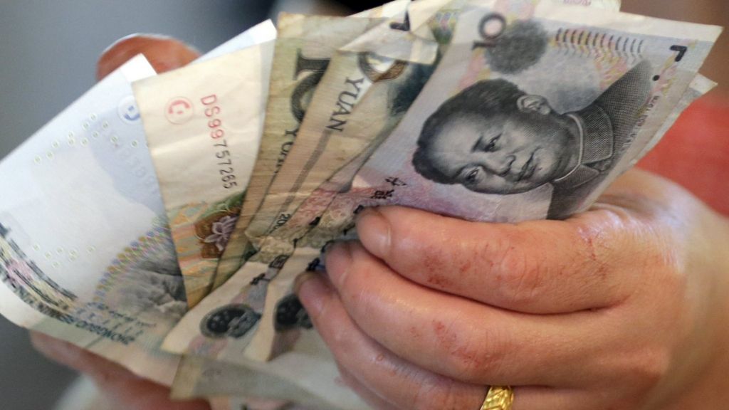 China's currency reserves plunge