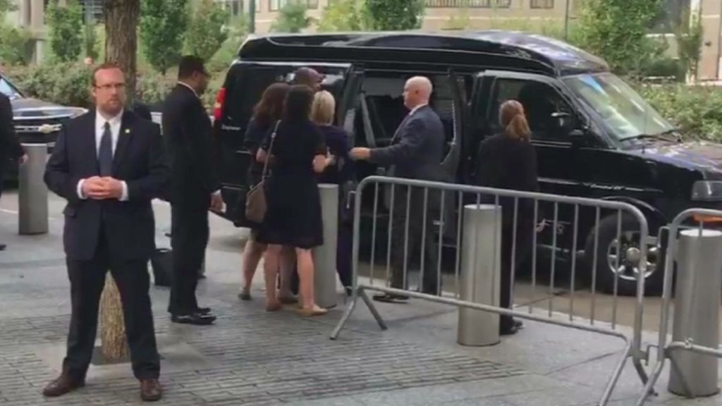 Hillary Clinton 'stumbles' at 9/11 event