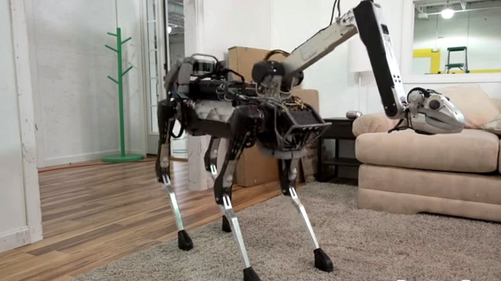 Google's SpotMini robot loads the dishwasher