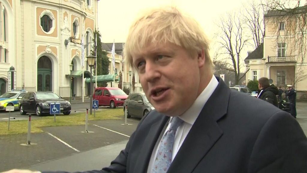 Boris Johnson says US agrees on need for caution over Russia