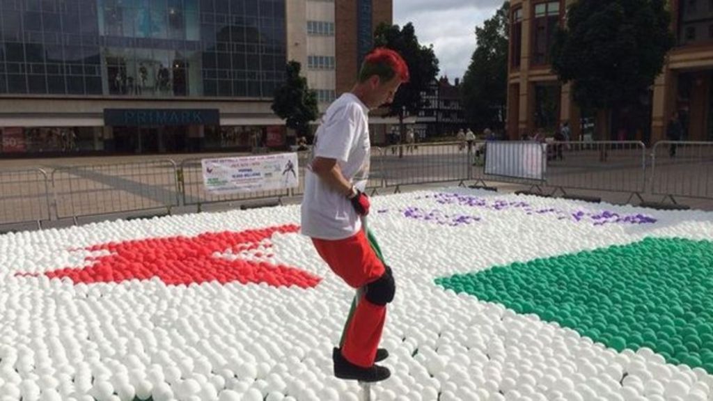 Pogo stick balloon-pop under way