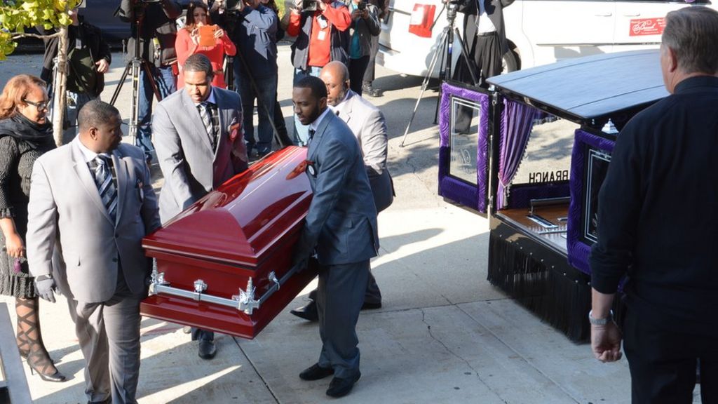 Funeral held for US boy shot in alley