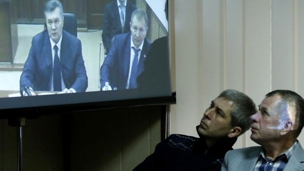 Former Ukraine President Viktor Yanukovych court appearance