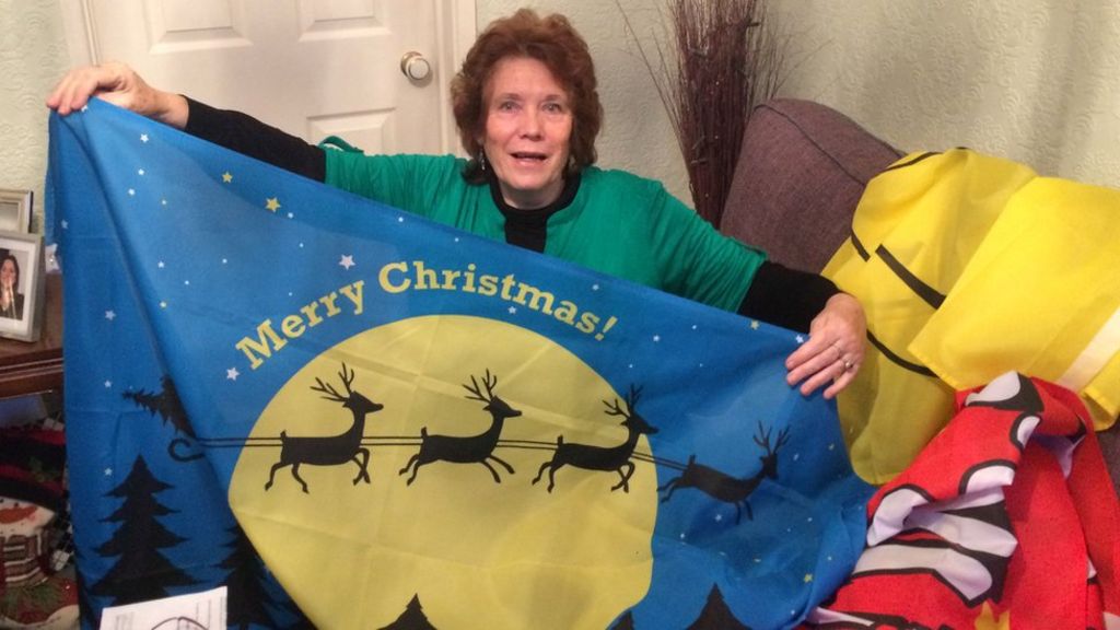 Christmas flag flyer threatened with fine because of 'barmy rules'