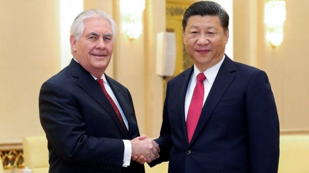 Trump 'looks forward to visiting China' - Tillerson