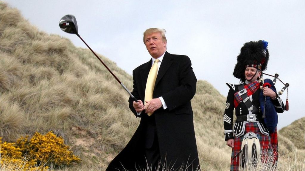 Trump resigns Scottish golf course directorships