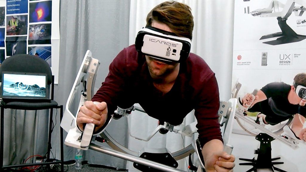 CES 2017: VR flight kit turns slobs into Superman