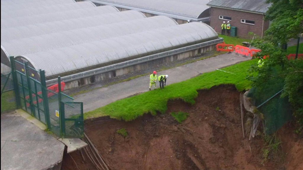 Sunnyhurst Woods landslip triggers safety fears in Lancashire