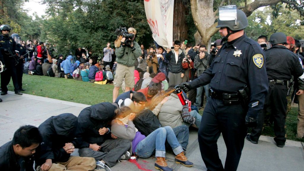 Pepper spray college 'hid web results'