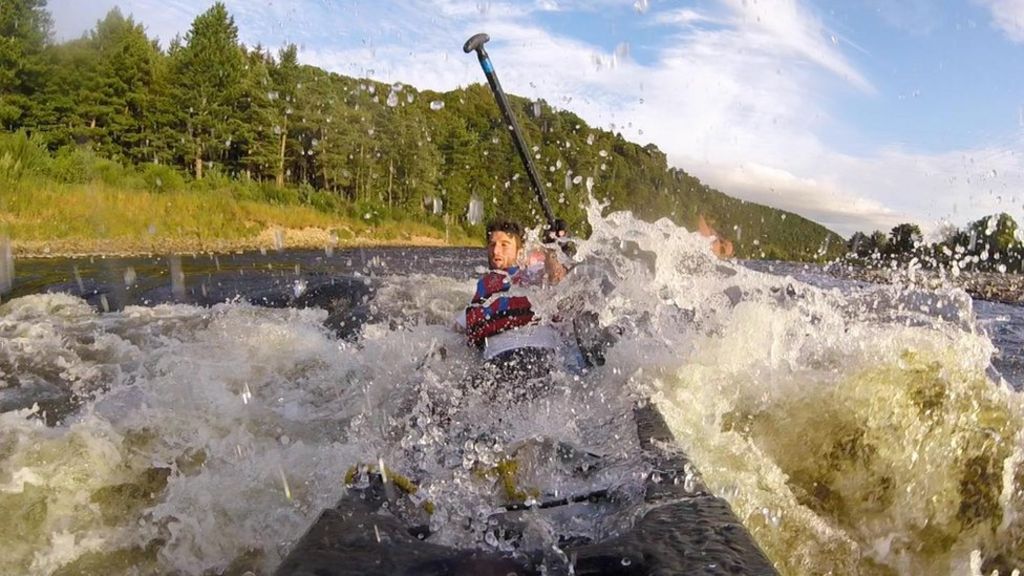 Canoeists claim new time for Kingussie to Spey Bay paddle