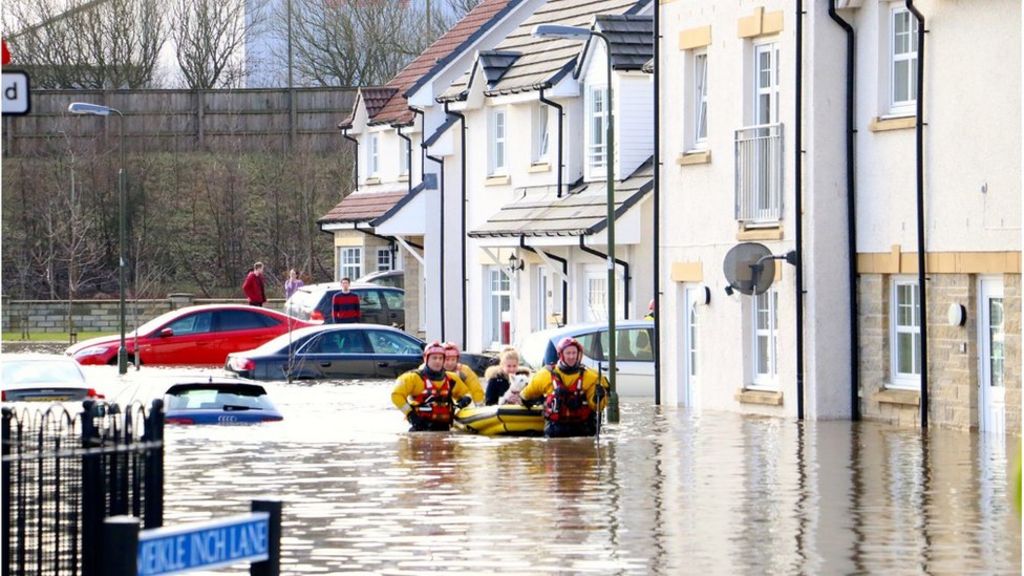 Homes flooded by burst water main in Bathgate BBC News