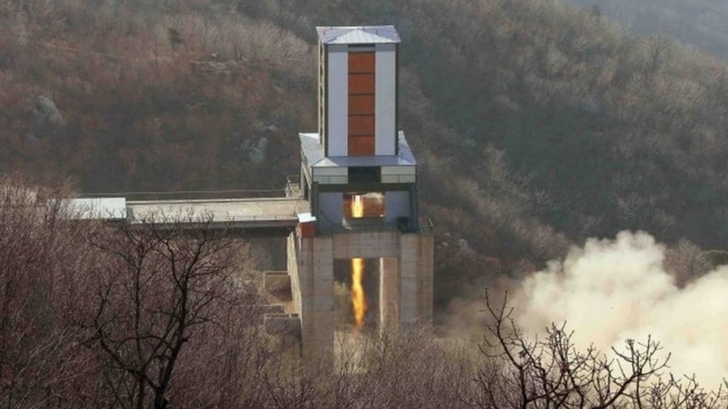 North Korea 'tests missile engine'