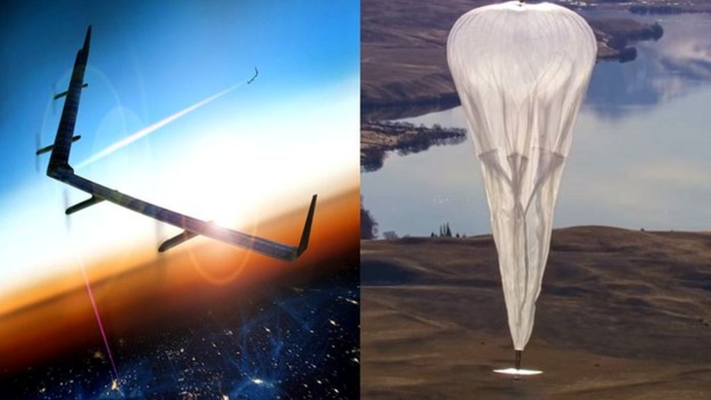 Laser drones v net-beaming balloons