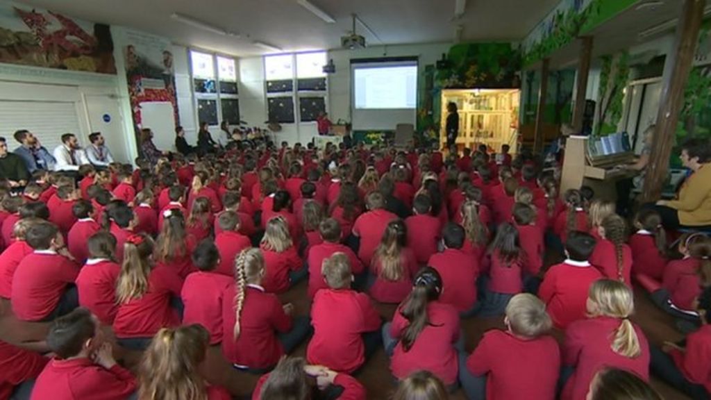 Coed Eva Primary School Reopens After Blaze Bbc News