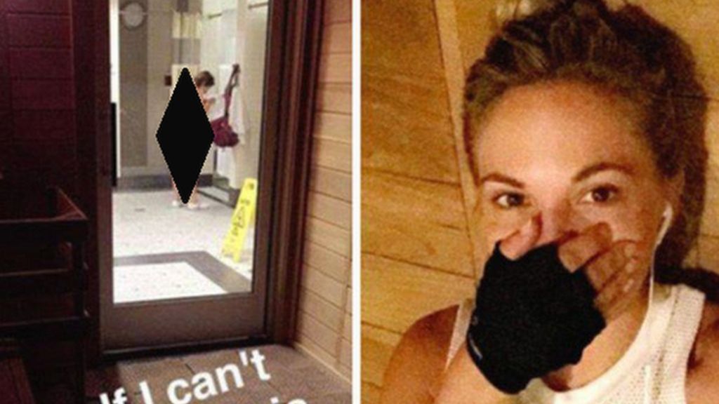 Playboy model charged over locker room 'body-shaming' image