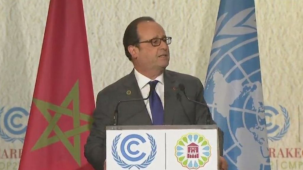 Hollande: US 'must respect climate commitments'