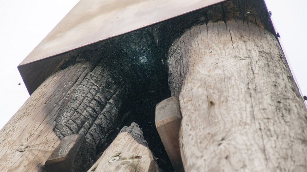 Soldier's play area hit by arsonists