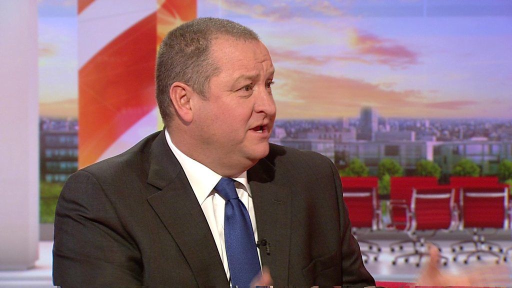 Mike Ashley: 'I fly to work by helicopter'