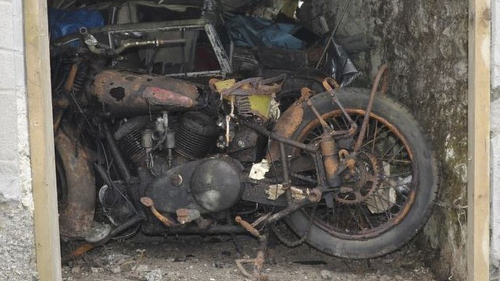 Historic motorcycles discovered in barn