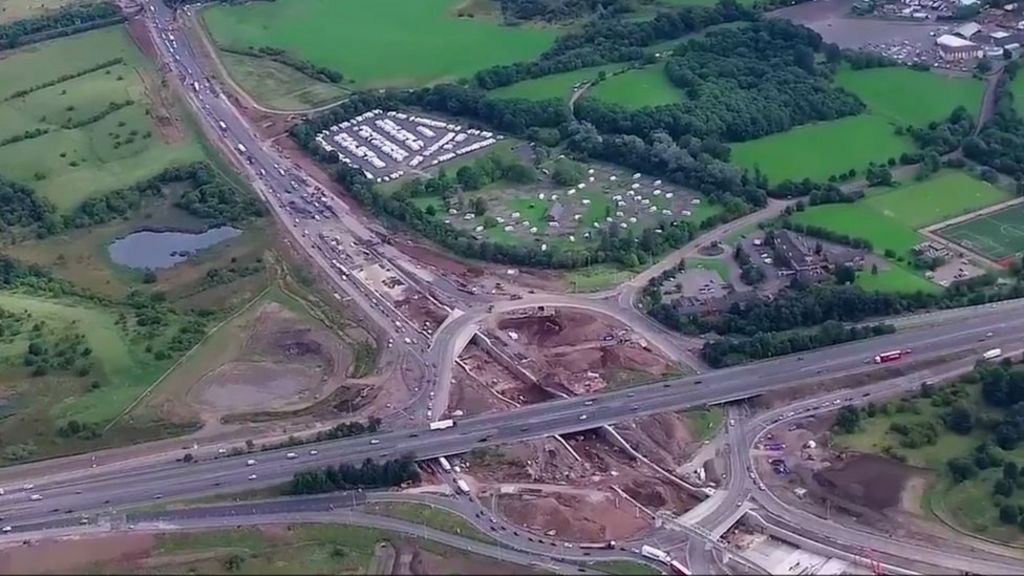 Delays warning over Raith roundabout resurfacing work - BBC News - BBC News