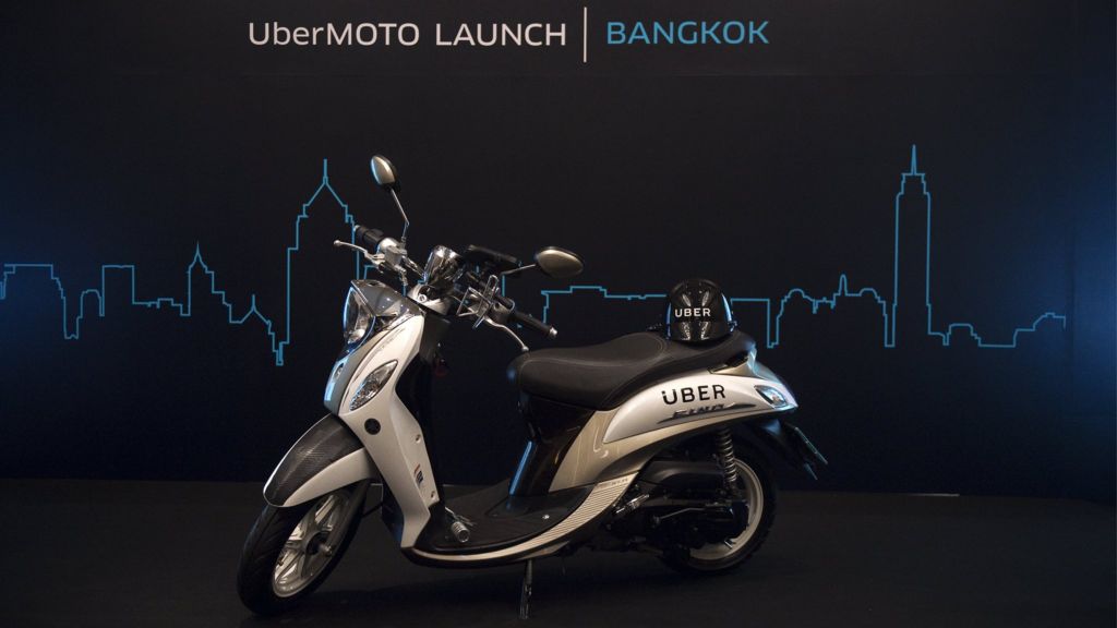 Thailand suspends Uber motorcycle taxis