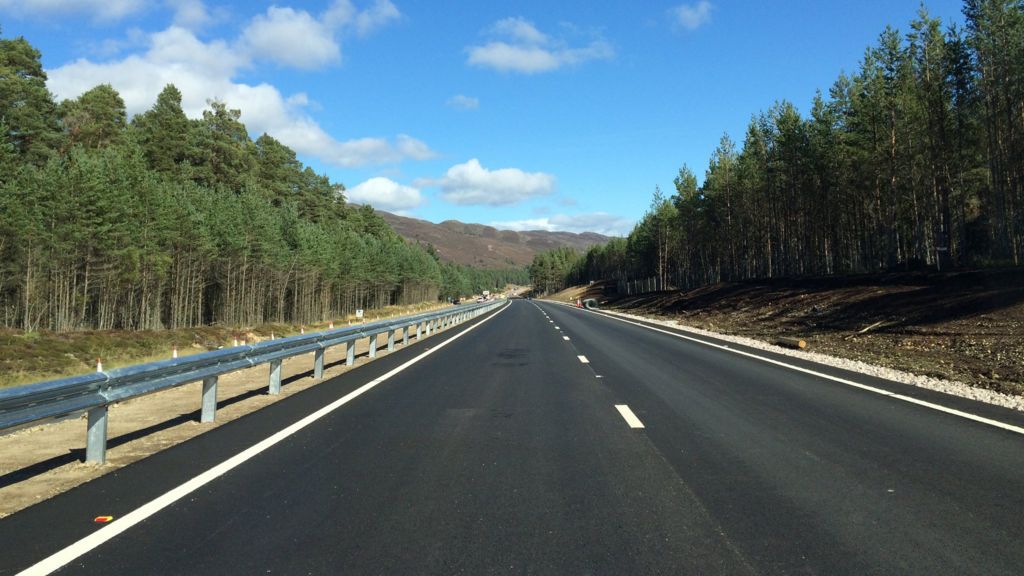 New stretch of A9 south of Aviemore opened to traffic