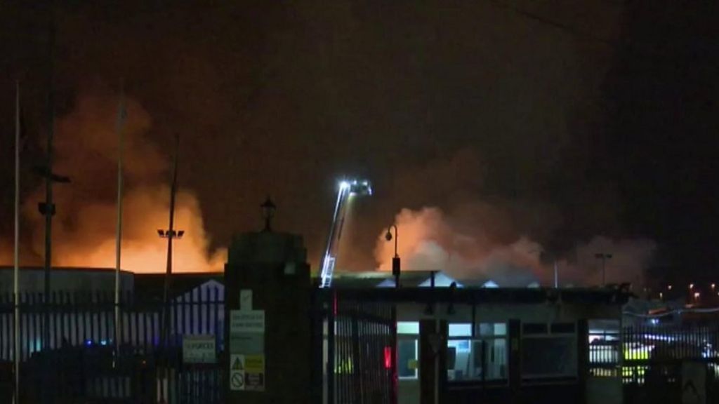 Flames engulf Wolverhampton paper and tissue factory