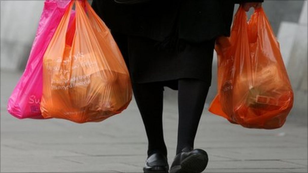 Plastic bag charge to be introduced in England BBC News