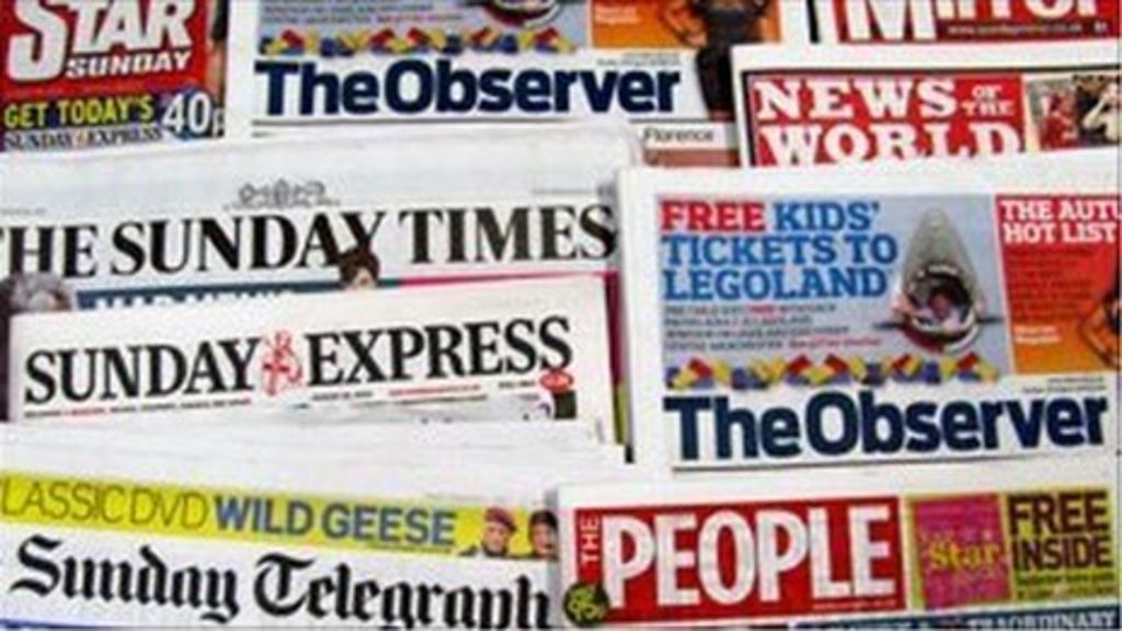 Paper review Financial matters dominate Sunday papers BBC News
