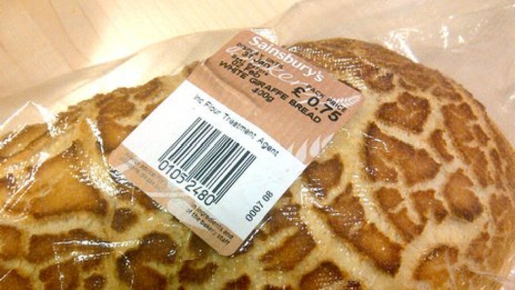 Tiger bread renamed giraffe bread by Sainsbury's BBC News