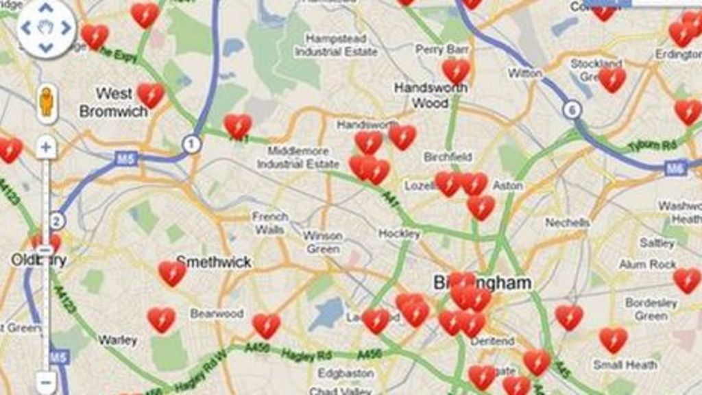 Defibrillator locating website launched in West Midlands BBC News