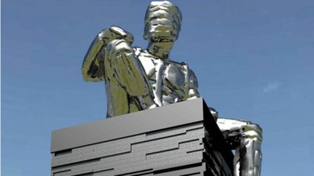 M1 Man of Steel sculpture plans approved BBC News