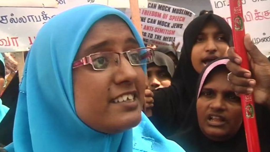Anti Islam Film Sparks Sri Lanka Protest In Colombo Bbc News
