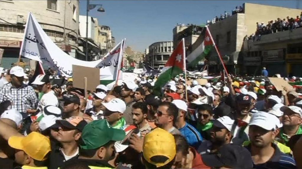 Jordan protests after king calls early elections BBC News