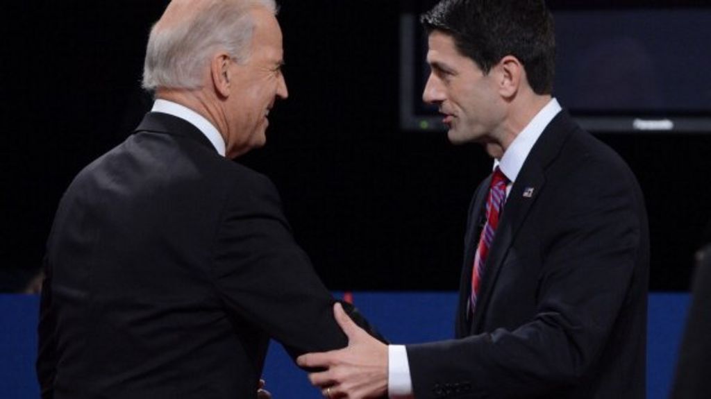 Joe Biden Calls Ryan Claims Malarkey Bbc News