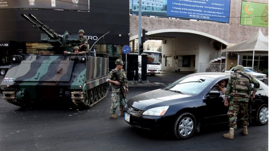 Lebanon army deploys in Beirut and Tripoli BBC News