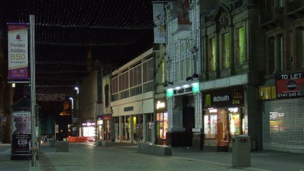 Councillors 'depedestrianise' Paisley High Street BBC News
