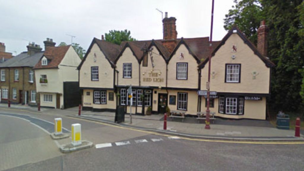 Stanstead Abbotts' Red Lion pub displays police mug shots BBC News